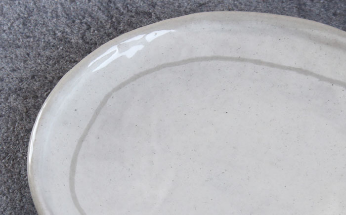 【瀬戸焼】 「舞陶館」　粉引 ケーキ皿５枚セット【松本陶器株式会社】/ 皿 食器 / 瀬戸市 [BBDX003]