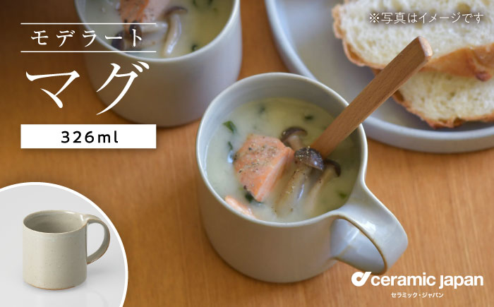 【瀬戸焼】モデラート マグ グレー 【セラミック・ジャパン】 / 食器 カップ コップ ギフト プレゼント / 瀬戸市 [BBBC008]