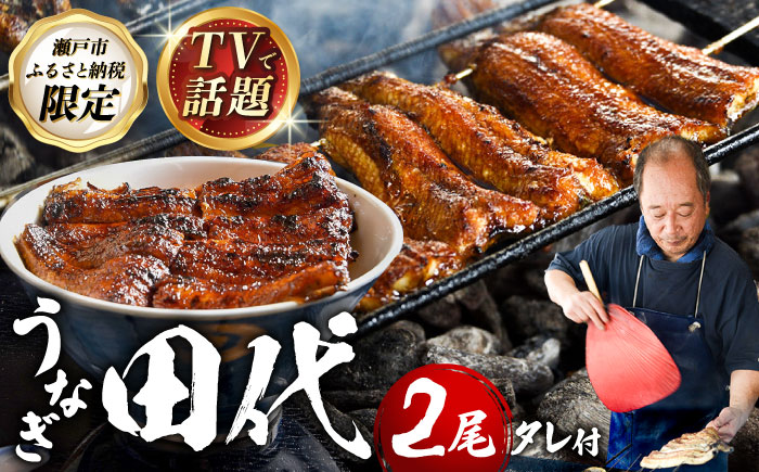 炭火焼き 国産うなぎ 蒲焼 2尾 / ウナギ 鰻 蒲焼 炭火 かば焼き / 瀬戸市 / うなぎ田代 [BBCA002]