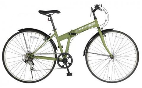 700C６スピード折りたたみクロスバイク　色：カーキ※沖縄・離島への発送はできません・ご了承ください。