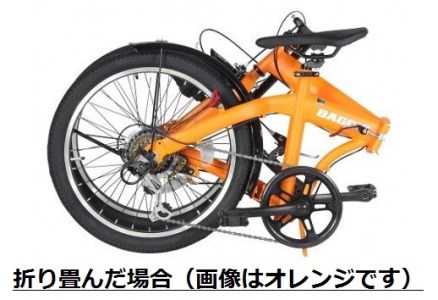 BAGGIO　防災対応20型６スピードノンパンク折りたたみ自転車　色：レッド/ブルー※沖縄・離島への発送はできません・ご了承ください。