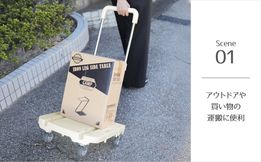 ハンドルが伸縮する台車「フルーリーCarry」