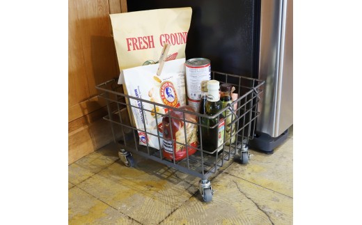 ワイヤーバスケットトロリー（15L）WW-WBTRL-15L