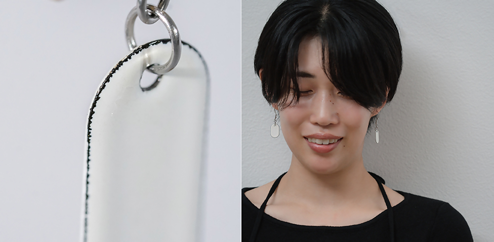 【Unomismo】琺瑯アクセサリー「U字ピアス」