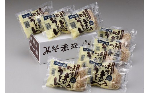 かわべ麺 生みそ煮込みうどん 8袋 合計16食入り合計約2.5kg（1袋2食入り：320g めん120g×2・みそ40g×2) | 名古屋めし お取り寄せ ギフト グルメ コシ のどごし 国産 お歳暮 味噌 味噌煮込 赤みそ 赤味噌 生麺 生めん 麺類 食品 冷蔵 愛知県 春日井市
