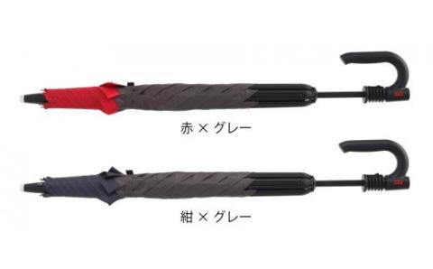 逆に開く傘　ＧＡＸ　UMBRELLA　Ｇ－１Ｓ 　色：赤×グレー