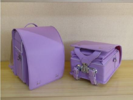 牛革ランドセル　色：ラベンダー（フラットファイル対応サイズ）