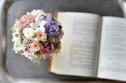 可愛らしいプリザーブドフラワー