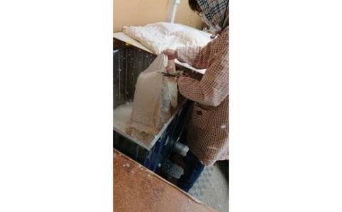 羽毛布団リフォーム　シングルサイズ150×210　色：クリーム