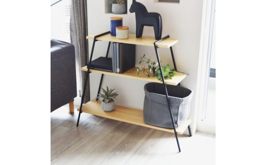 アイアンレッグラック（3段） ナチュラル(NA) ILR3-NA