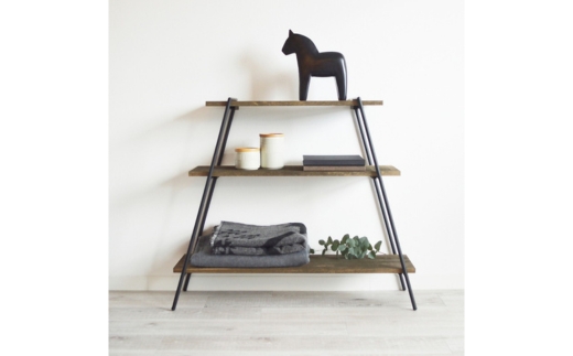 アイアンレッグラック（3段） ダークブラウン(DB) ILR3-DB