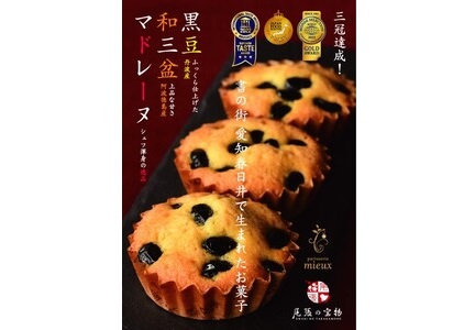 黒豆和三盆マドレーヌ　8コ入