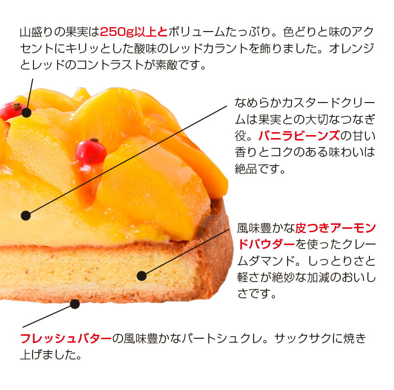 山盛りマンゴータルト※北海道・沖縄・離島の発送はできません・ご了承ください。