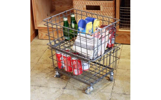 ワイヤーバスケットトロリー（15L）WW-WBTRL-15L