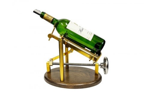 デキャンティングクレイドル　ゴールド　NaturePlus　クレイドル　クレードル　デキャンテイングマシン　マグナムボトル　ワインボトル　ワイン　静かに注ぐ　レストラン　Decanting Cradle