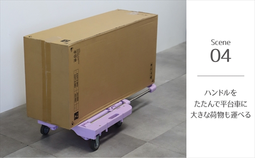 ハンドルが伸縮する台車「フルーリーCarry」