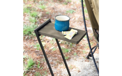 アイアンレッグサイドテーブルHigh ダークブラウン(DB) ILST-H-DB