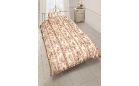羽毛布団リフォーム　シングルサイズ150×210　柄：花柄（２１７８０）　色：ピンク