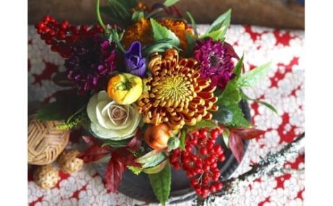 ■お正月限定■[ お任せ ]新春フラワーアレンジメント ※2025年12月下旬に順次発送予定 ※12月31日までにお届け