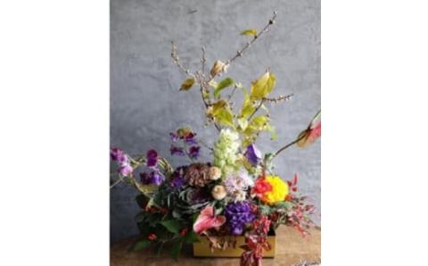 ■お正月限定■[ お任せ ] 豪華フラワーアレンジメント ※2025年12月下旬に順次発送予定 ※12月31日までにお届け