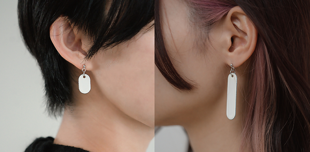 【Unomismo】琺瑯アクセサリー「ボールピアス」