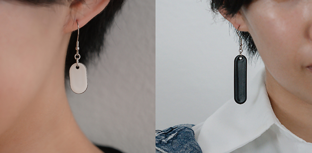 【Unomismo】琺瑯アクセサリー「U字ピアス」