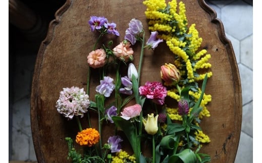 【定期便】季節の切り花セットM（６ヶ月間毎月お届け）