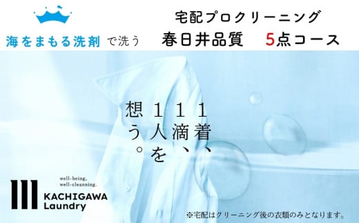宅配クリーニング　春日井品質（5点コース）
