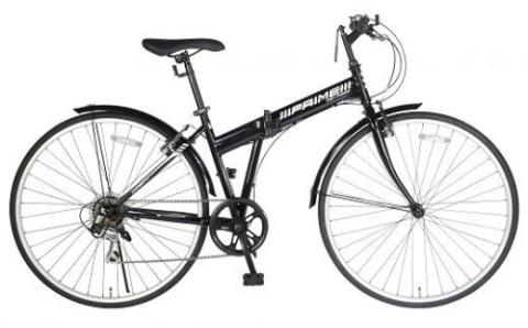 700C６スピード折りたたみクロスバイク　色：ブラック※沖縄・離島への発送はできません・ご了承ください。