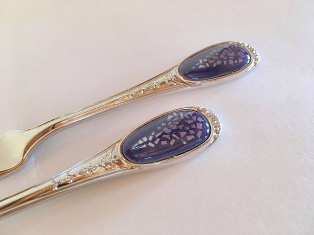 七宝焼飾り付きフォーク2本セット