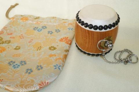 【匠の心、伝統の響き】ミニ太鼓(直径5cm×高さ7.5cm)※観賞用	