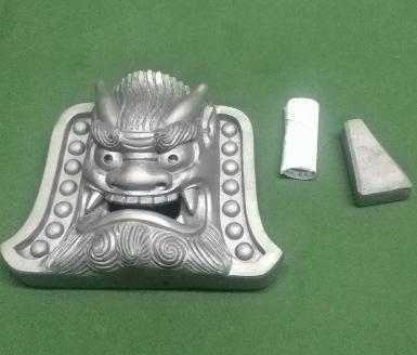 伝統工芸士の鬼師が作る守護鬼瓦シリーズ 疫病退散 守護鬼面 4寸(12cm)　H064-022