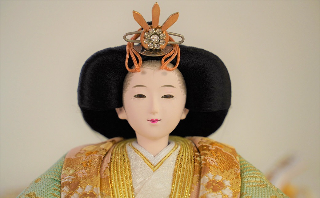 【飾り台セット“有明”】人形作り40年 “平安天鳳”作 京都西陣袋帯 御所 黄金 手作り ひな祭り 木製 今どき かわいい おしゃれ モダン H067-141