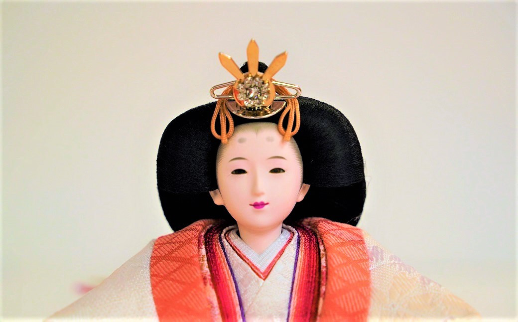 【収納飾りセット“白木抜桜”】人形作り40年 “平安天鳳”作 京都西陣織 桜舞 紅の匂ひ 手作り ひな祭り 木製 今どき かわいい おしゃれ モダン H067-148