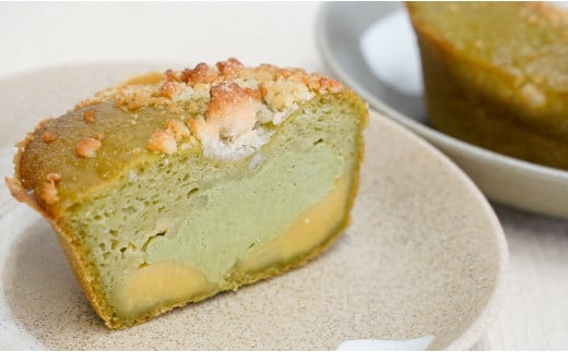 グルテンフリー 米粉クリームパン 6個　抹茶味　H083-021