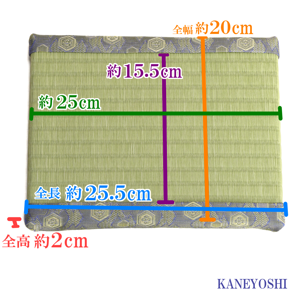 ミニたたみ（長角中） 畳 小型 花台 展示用畳 長方形 おしゃれ 長角 中 置物 小畳 いぐさ風 ミニ畳 置き イ草 H100-097