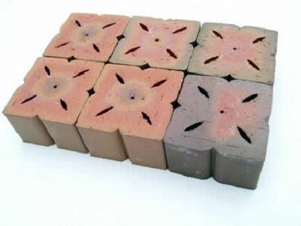 お花の形のレンガ　はなみずき　6個セット　 H032-060