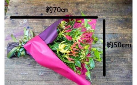 【栄光・情熱の花】グロリオサの花束　H092-047