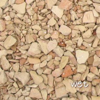 【大容量】200kg（20kg×10袋） レンガの砂利 クラッシュブリック サーモンベージュ H032-075