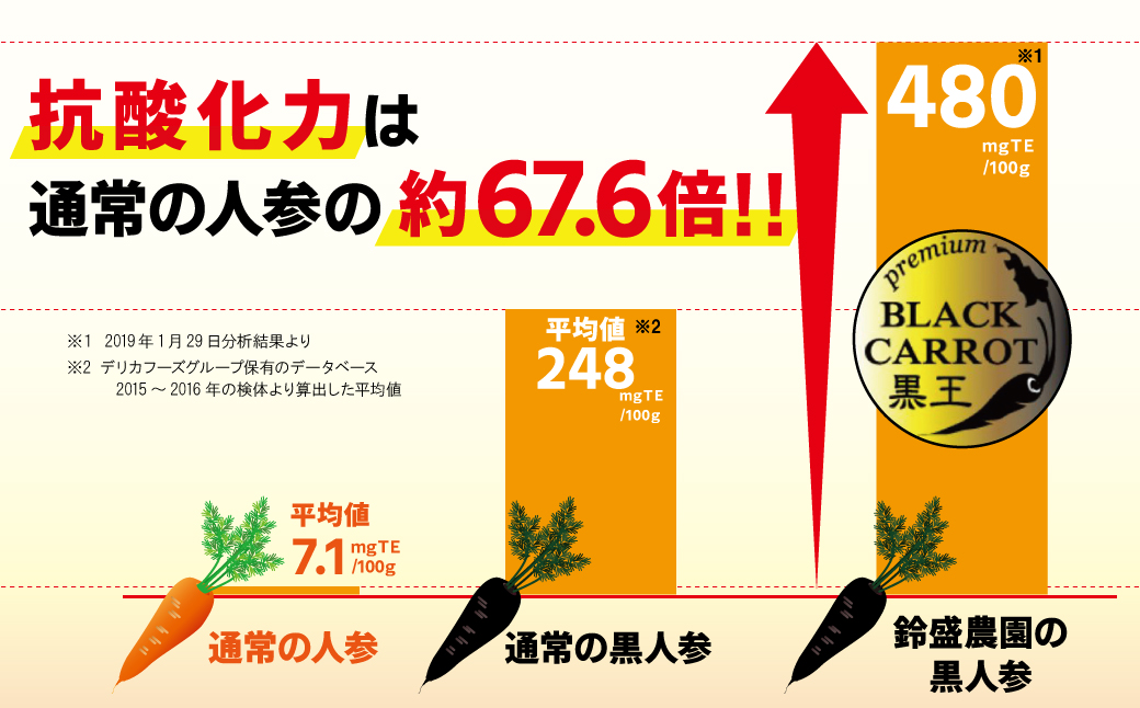 【期間限定】おどろきの甘さと抗酸化力！　黒人参『黒王』5Kg　にんじん スーパーフード 健康 メロン みかん 甘い 糖度 ジュース 自慢 カラフル ブラック キャロット 農作物 自然 野菜 老化防止 H022-014