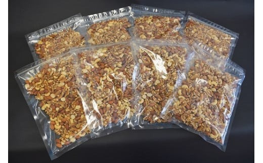（数量限定）〈2025年 年内発送〉 【大容量】4種の無塩ミックスナッツ 4㎏（500g×8袋）アーモンド カシューナッツ マカダミアナッツ くるみ 生ナッツ 直火焙煎 おつまみ おやつ 大満足 チャック付き 美容 健康 人気 高リピート ナッツ H059-153_Dec
