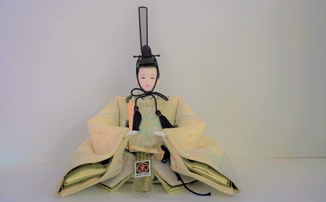 【飾り台セット“有明”】人形作り40年 “平安天鳳”作 京都西陣袋帯 桂 瑠璃色 手作り ひな祭り 木製 今どき かわいい おしゃれ モダン H067-143