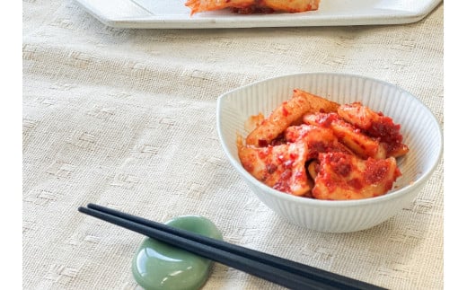 3種キムチ詰め合わせ （本格白菜キムチ・ニンニク無し白菜キムチ・大根キムチ） 計6P（3種×2P） 食べ比べ 手作り 無添加 本格 発酵食品 健康食品 キムチ 白菜 大根 漬物 H147-006