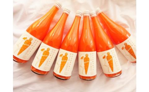 （予約受付） ＜フジテレビ『どっちのふるさと？』で紹介されました！＞無添加　体に優しい極上フルーティーマドンナキャロットジュース　720ml×6本 野菜ジュース ストレート 冬人参 レモン果汁 100% 砂糖不使用 無塩 お見舞い にんじん ニンジンにんじん ニンジン 国産 碧南市 健康 甘い 特産 H105-156