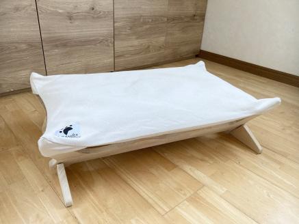 【リアルダウン使用】 ハンモックタイプの 羽毛ペットベッド クッション 犬や猫が喜ぶ！ H162-042