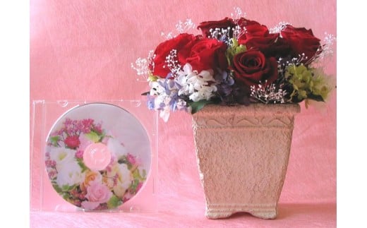 【日付指定可能】 プリザーブドフラワーローズ１０輪　プリザーブドフラワーアレンジメント レッド 薔薇 バラ ギフト プレゼント ラッピング 産地直送 インテリア お花 フラワー H193-025