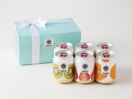 SNS映え！八百屋が厳選したフルーツケーキ缶 6個セット H151-009