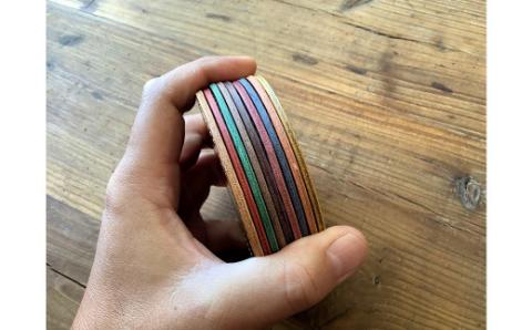 【9色から選べるカラー】レザーコースター 3枚 小物 レザー 牛革 革 インテリア 雑貨 日本製 ハンドメイド H179-004