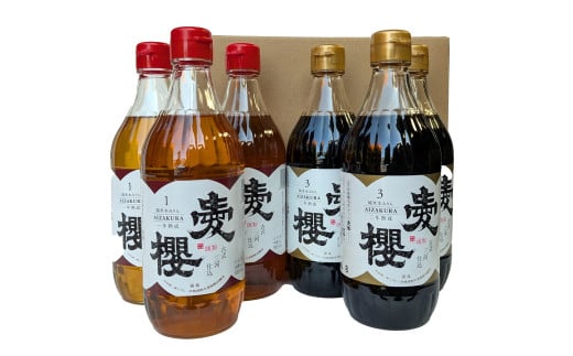 古式三河仕込 愛櫻純米本みりん 1年熟成＆3年熟成 味比べセット（500ml・6本） 本醸造 国産 三河 味醂 醸造 調味料 料理 和食 米こうじ 醸造のまち 碧南市 杉浦味淋 H009-031