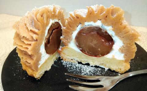 ごろっと幸せ一粒　薔薇の贅沢モンブラン 3個セット 栗 甘露煮 マロン スイーツ デザート 花びら バラ 薔薇 タルト ケーキ みりん 秋　H080-040